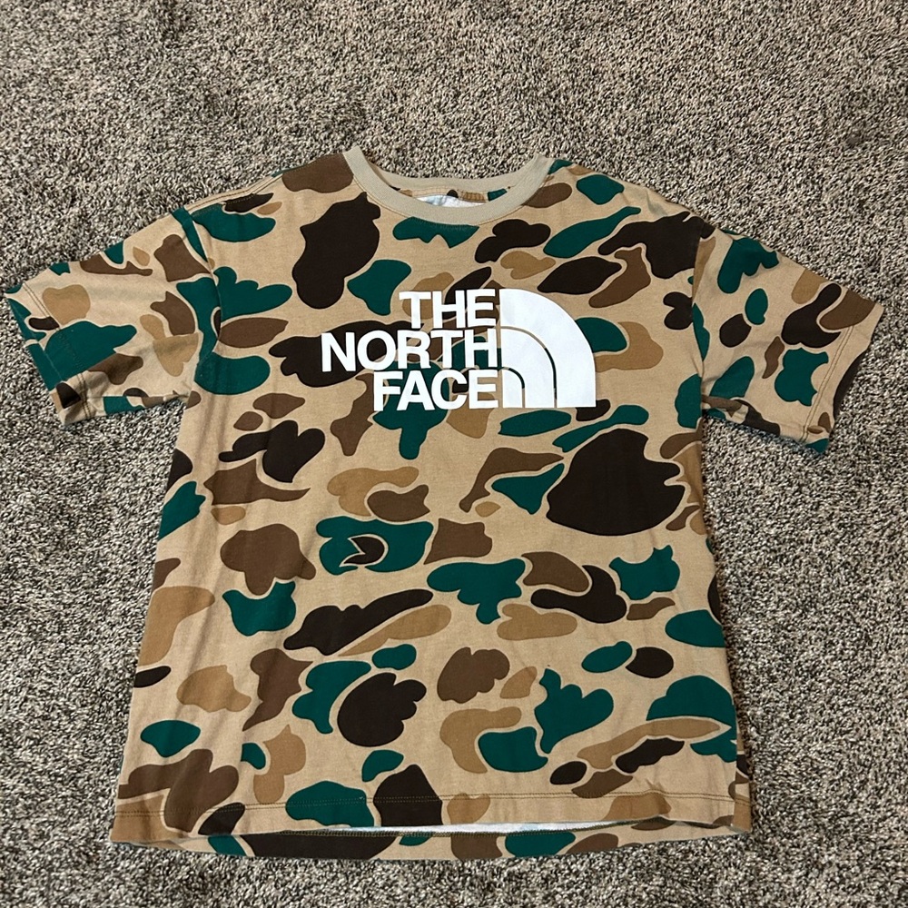 The North Face Camouflage Short Sleeve Tee Brown Green